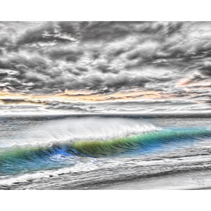 A Blustery Beach 16 x 20 by Matt Jackson