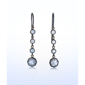 Gray Spinel Drop Earrings by Diana Widman