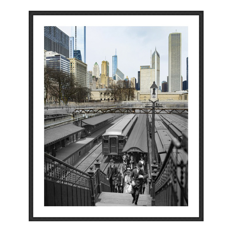 Arriving From the Suburbs - Framed by Mark Hersch