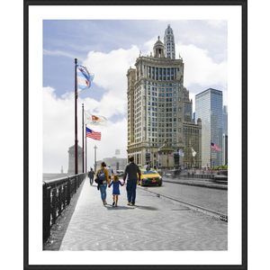 Michigan Avenue Bridge - Framed by Mark Hersch
