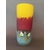 Thumb 1. monet vase cylinder sb yellow  red  turq 11 x 5  3 