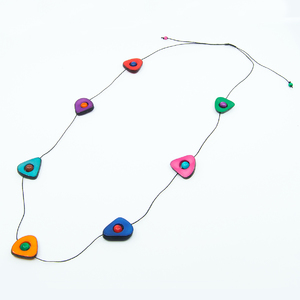 Viva Colorful Tagua Necklace by Ande Axelrod