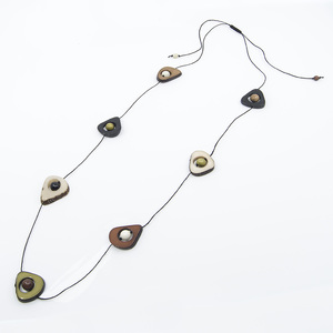 Viva Neutral Tone Tagua Necklace by Ande Axelrod
