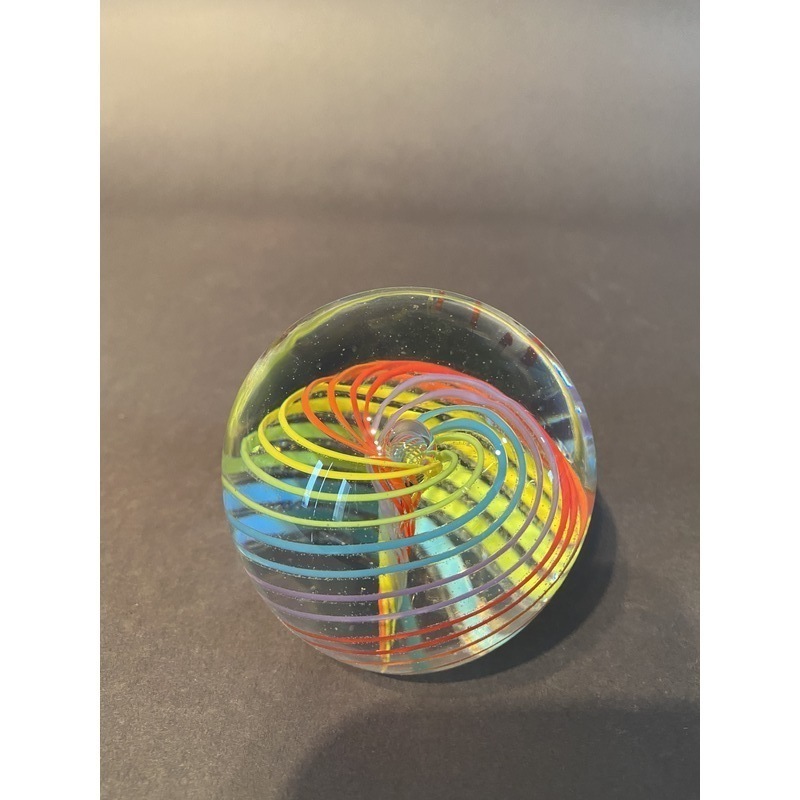Cane Paperweight Rainbow by James Wilbat
