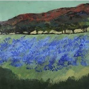 Lavender Field  12X12 by Annie Glotzbach