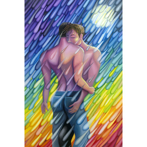Embrace in the Rain by Peter Thaddeus