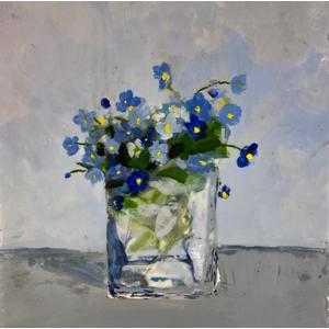 Forget Me Not  12X12 by Annie Glotzbach