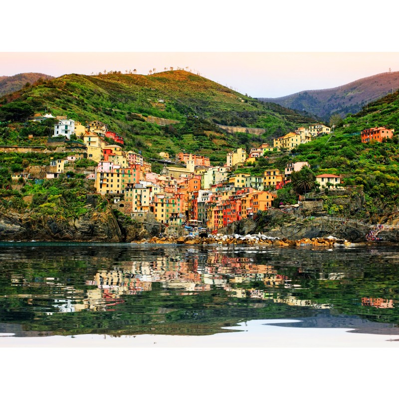 Riomaggiore Reflections - Available in sizes up to 8' by Dale and Gail Horn