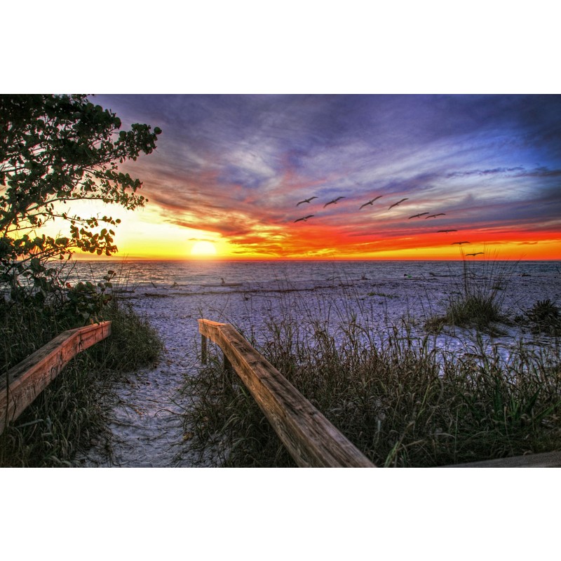 Walkway to Sunset - Available in sizes up to 8' by Dale and Gail Horn