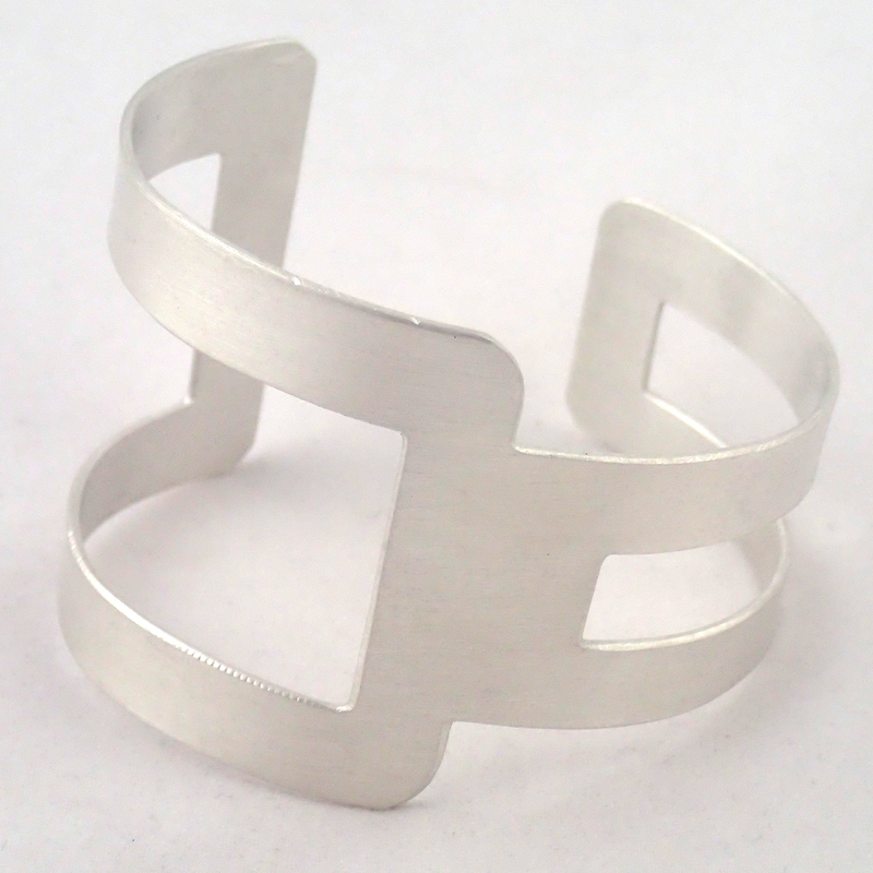 Silver Flip Cuff Bracelet by Lauren Mullaney