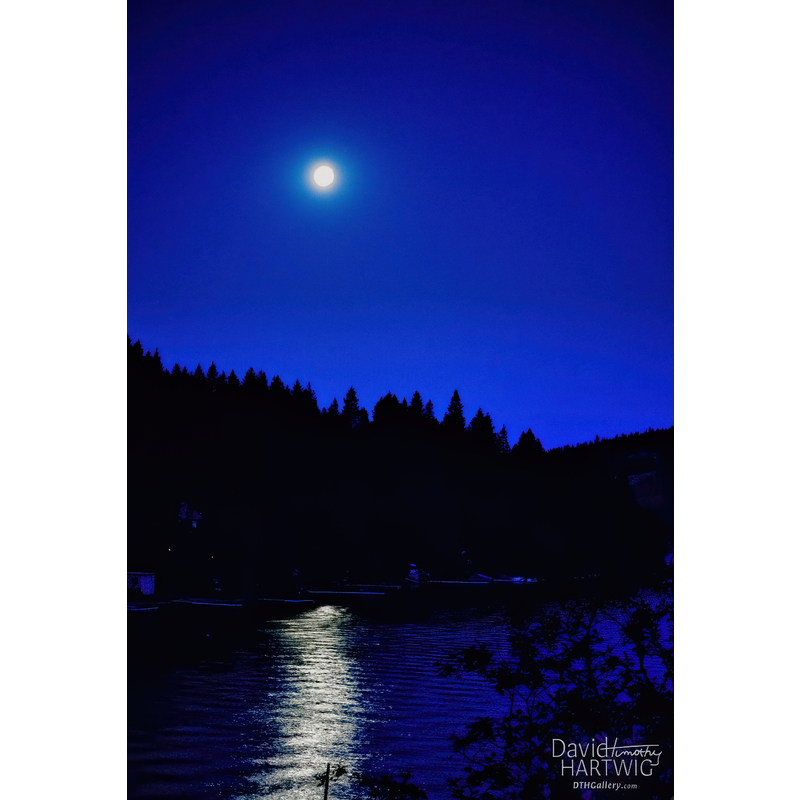 Full Moon Over Idaho by David Timothy Hartwig
