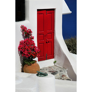 Red Door in Paradise - Avalable in Sizes up to 8' by Dale and Gail Horn