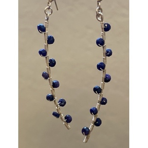 Sapphire Leila Earrings  by Candace Marsella