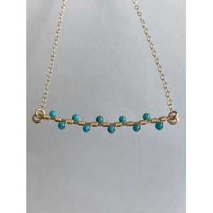 Turquoise Leila Necklace by Candace Marsella