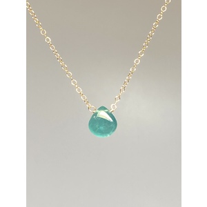 Grandidierite single stone necklace  by Candace Marsella