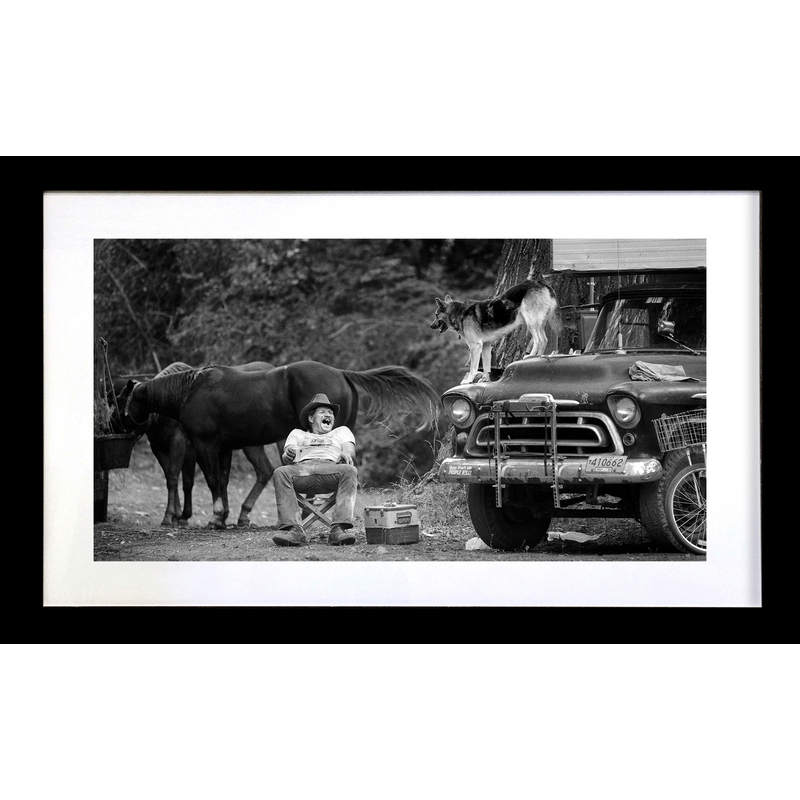 Rodeo Roadie 50"x30" Framed by Steve Wewerka