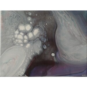 Purple Space 11" x 14" by Anne Hlavac