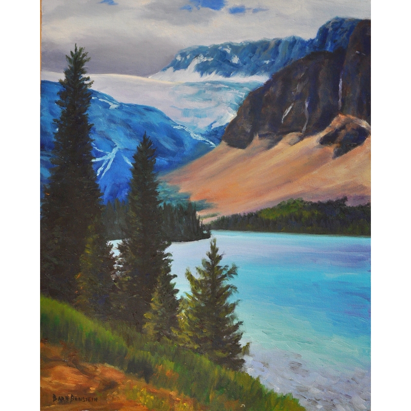 Crowfoot Glacier, Canada 20 x 16 by Barbara Benstein