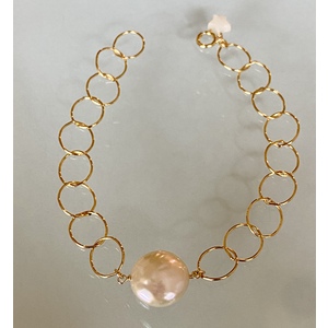 Pearl Circle Bracelet by Candace Marsella