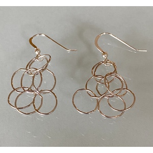Sterling Circle Earrings by Candace Marsella