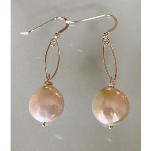 Sterling Pearl Earrings by Candace Marsella