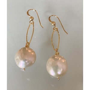 14kt Gold-filled Pearl Earrings by Candace Marsella