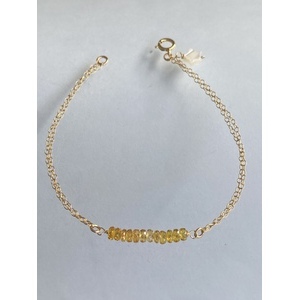 Yellow Sapphire Line Bracelet by Candace Marsella