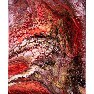 Inferno Concentration  20 x 16 inches by Susan Knowles