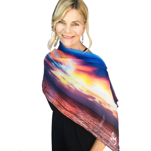 FIRE IN THE SKY SCARF by Shelly Lawler