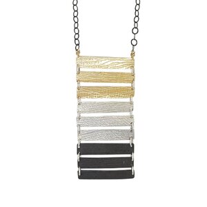 Ladder Necklace N1408GSOX by Dana Reed
