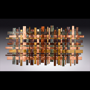 Copper Weave - 14 x 28 by Daniel and Frances Hedblom