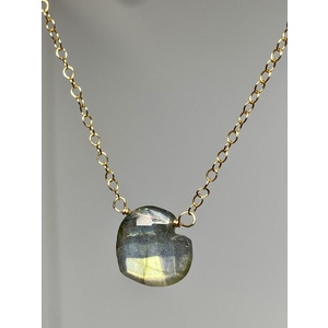 Heart Labradorite Necklace  by Candace Marsella