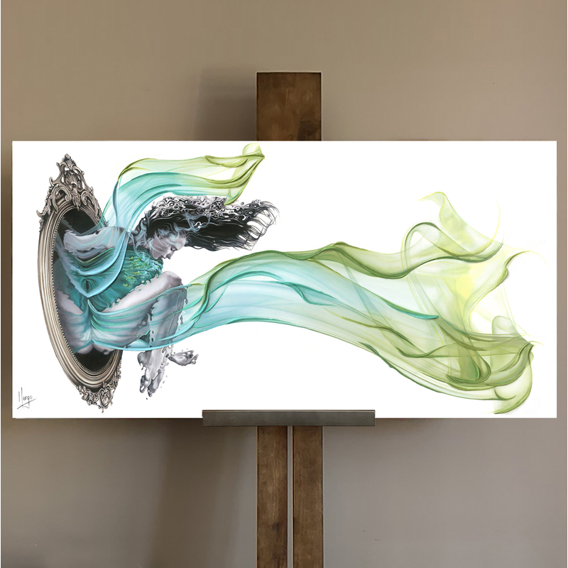 Live your dreams 60"x30" Embellished canvas print, limited edition by Karina Llergo