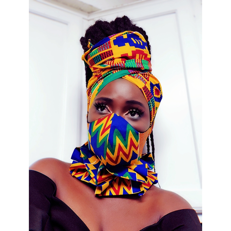 Fatia Mask . REVERSIBLE by Jennifer Akese Burney