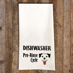 Kitchen Towel - Dishwasher Pre-Rinse Cycle by Cyndi Jensen