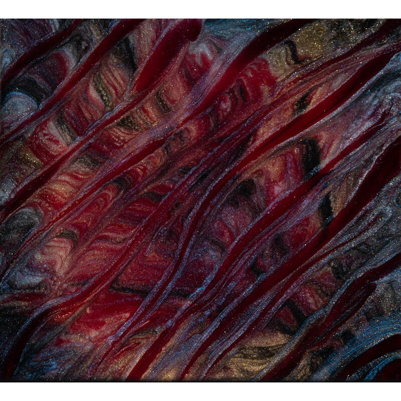 Crimson Streams  12 x 12 inches by Susan Knowles