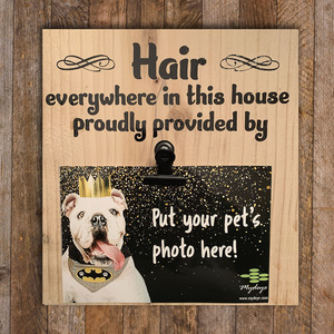 Wood SIgn for Photo - Hair in this house proudly provided by... by Cyndi Jensen