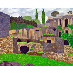 Roman Forum and Palatine Hill 14 1/4 x 11 3/8 by Jim Young