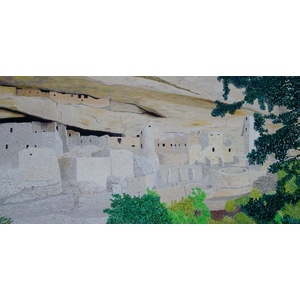 Cliff Palace, Mesa Verde, Colorado 24 x 12 by Jim Young