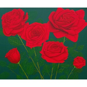 Red Rose Bouquet 24 x 20 by Jim Young