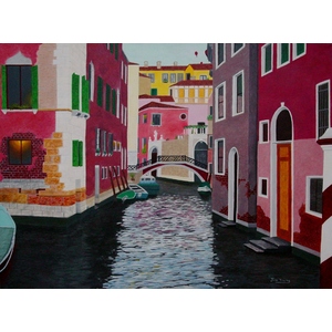 Venice Canal 24 x 18 by Jim Young