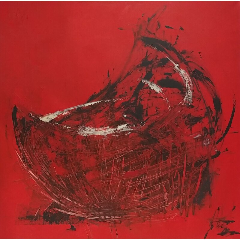 Red Basket (Aka "Half Moon") by Justin Stankus