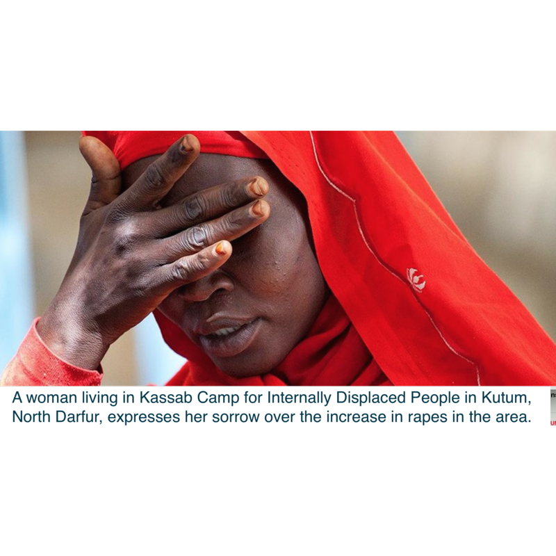 A woman desperately in need of humanitarian assistance in Darfur by Eric Reeves