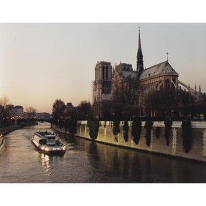 "Notre Dame and Boat" by zeny cieslikowski