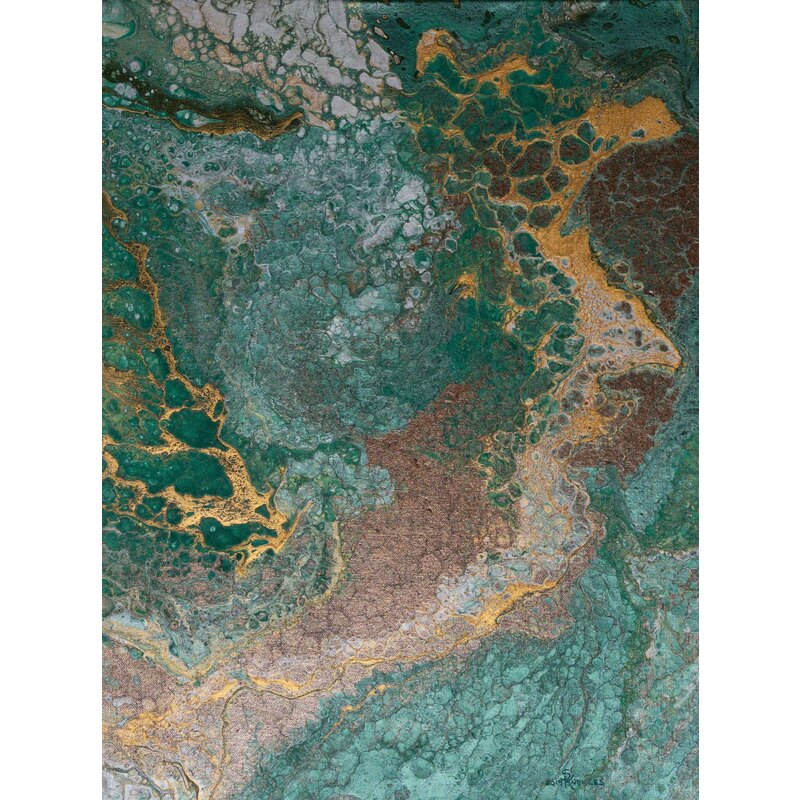 Emerald Tempest  18 x 24 inches by Susan Knowles