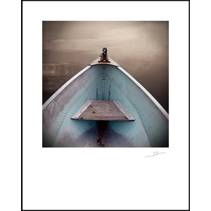 Blue Boat16"x20" archival Print  by Steve Wewerka