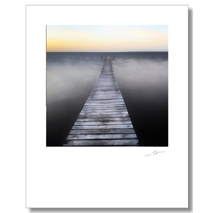 Grey Pier 16"x20" archival Print by Steve Wewerka
