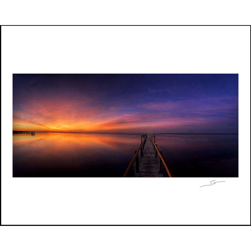 Sunrise Pier 16"x20" archival Print by Steve Wewerka