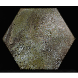 Peridot Frost  14 x 14 inches Hexagon by Susan Knowles