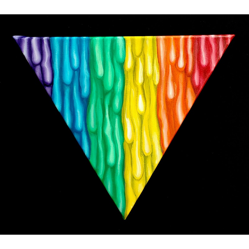 LGBTQ Pride Triangle by Peter Thaddeus